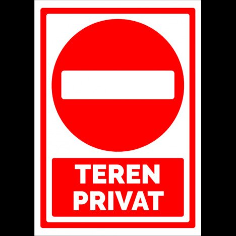 Semn teren privat